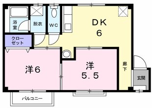 パステルハイツ坂の物件間取画像